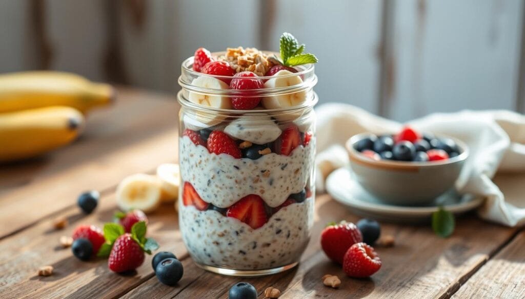 overnight oats for a healthy breakfast